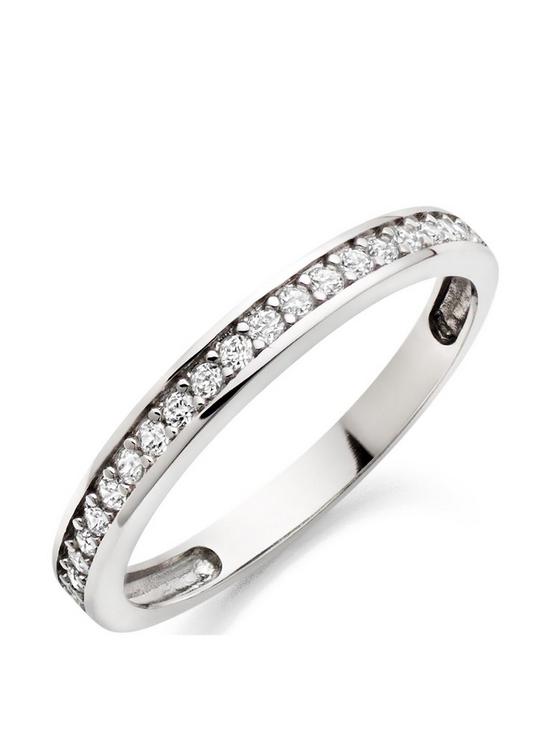 front image of beaverbrooks-9ct-white-gold-cubic-zirconia-eternity-ring