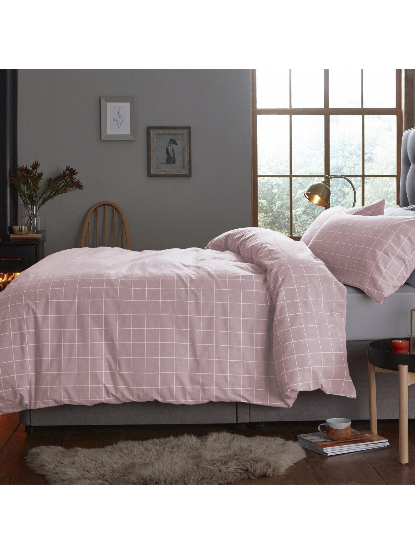 Silentnight Contemporary Check Brushed Cotton Duvet Cover Set