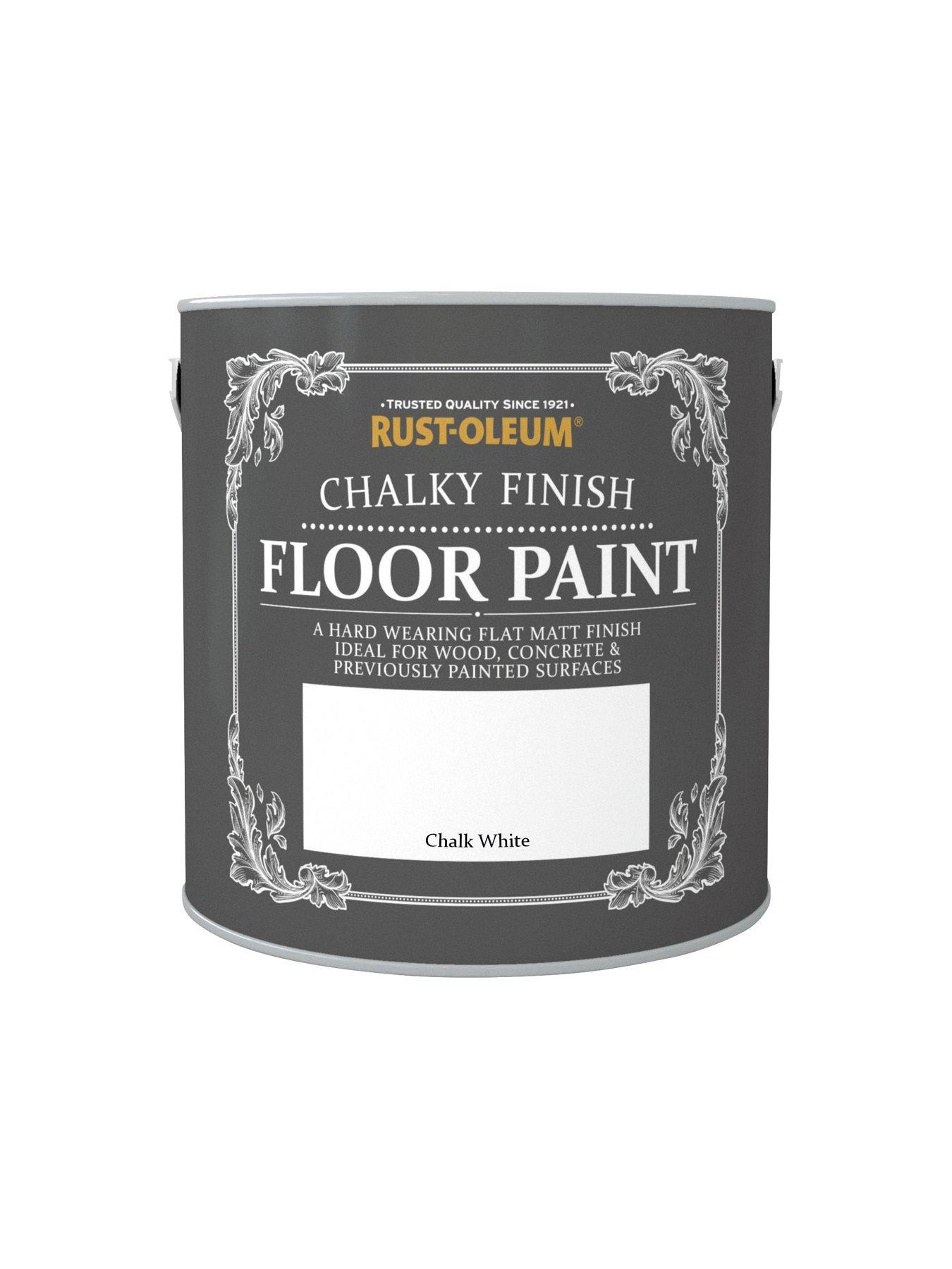 Image 2 of 5 of Rust-Oleum Chalky Floor Paint Chalk White 2.5L