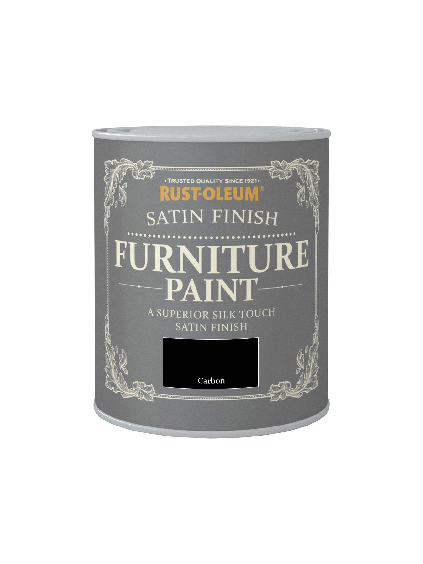 RustOleum Satin Finish 750 ml Furniture Paint Carbon
