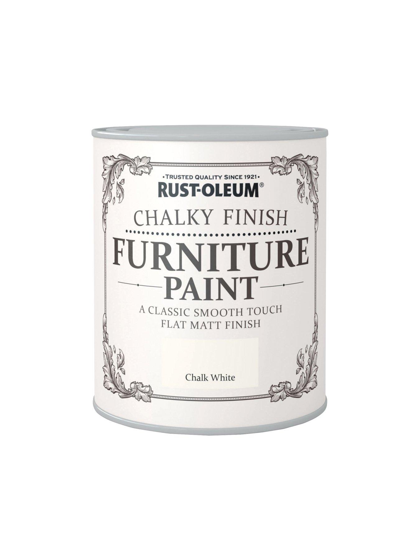 Image 2 of 5 of Rust-Oleum Chalky Finish Furniture Paint - Chalk White 750ml