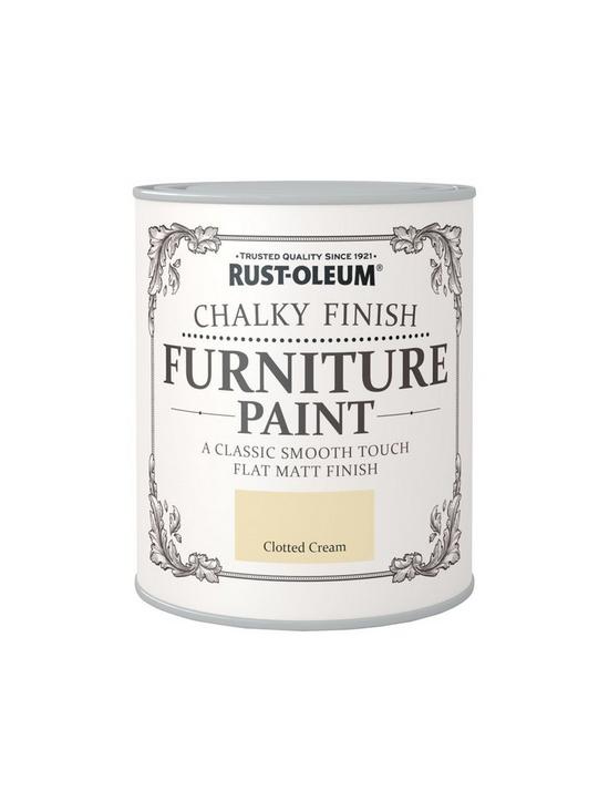 stillFront image of rust-oleum-chalky-finish-furniture-paint-ndash-clotted-cream-750ml