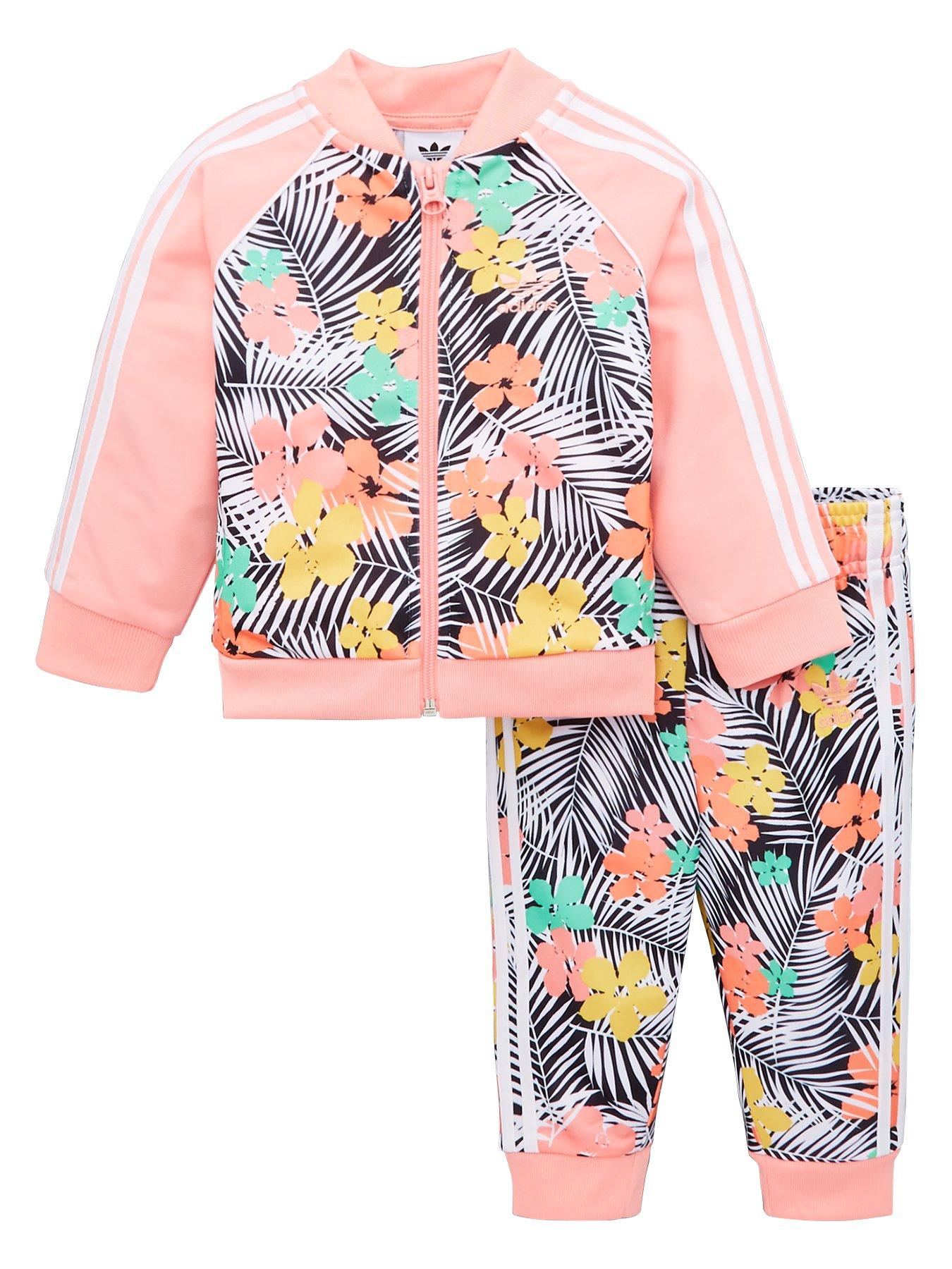 adidas pink sst tracksuit
