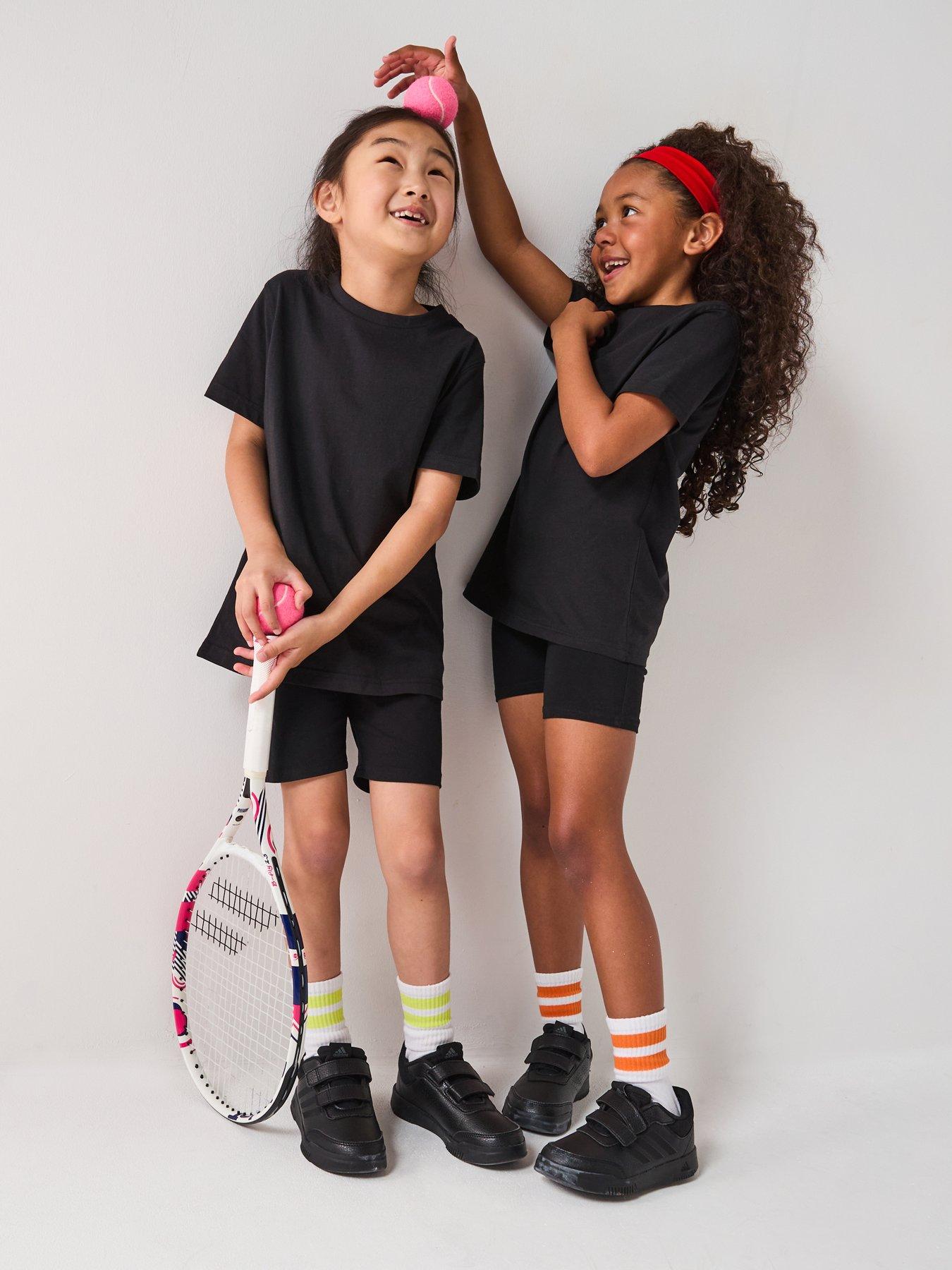 undefined Unisex 3 Pack Sports School T-shirts - Black