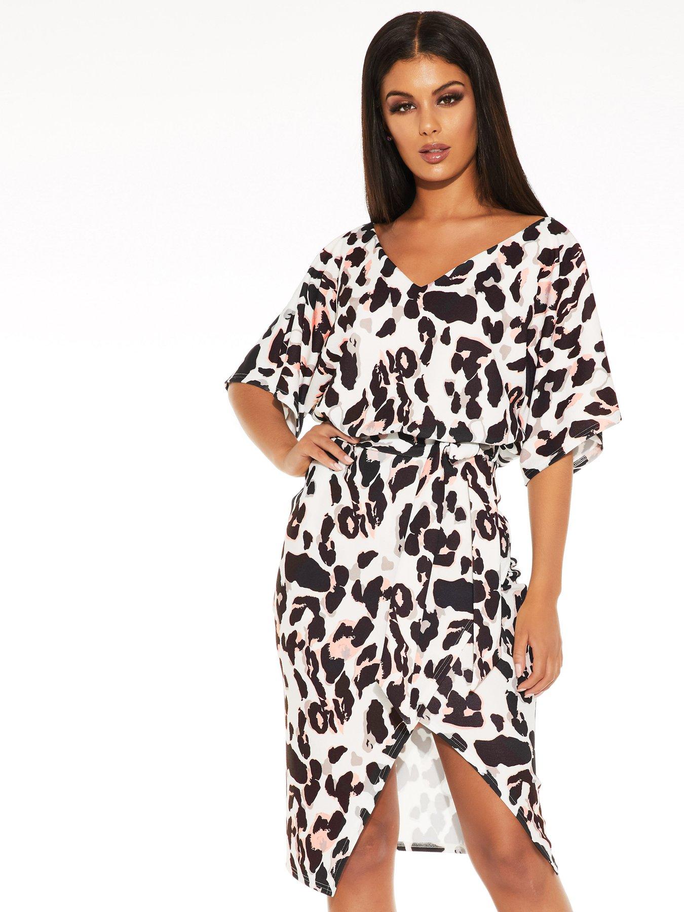 quiz batwing midi dress