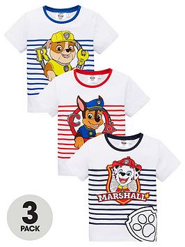 Paw Patrol Paw Patrol Pack Of 3 Boys Short Sleeve T-Shirts - Multi Picture