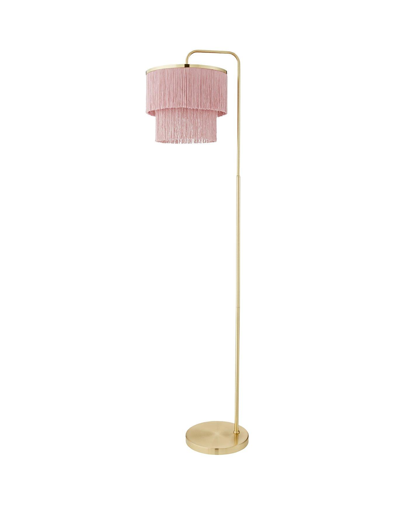 Light pink deals floor lamp