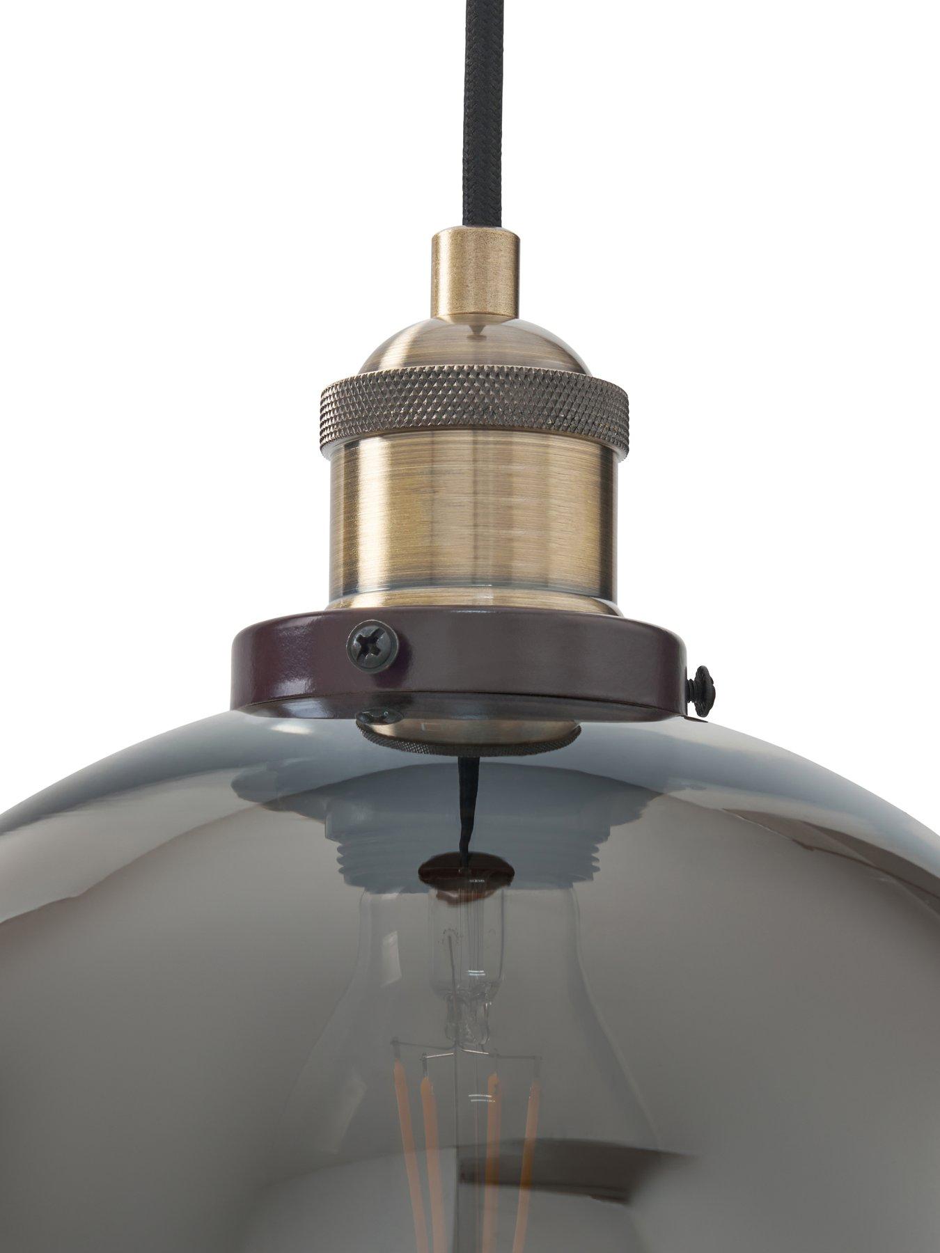 Image 6 of 7 of The Very Collection Newark Industrial 3-Light Cluster Light