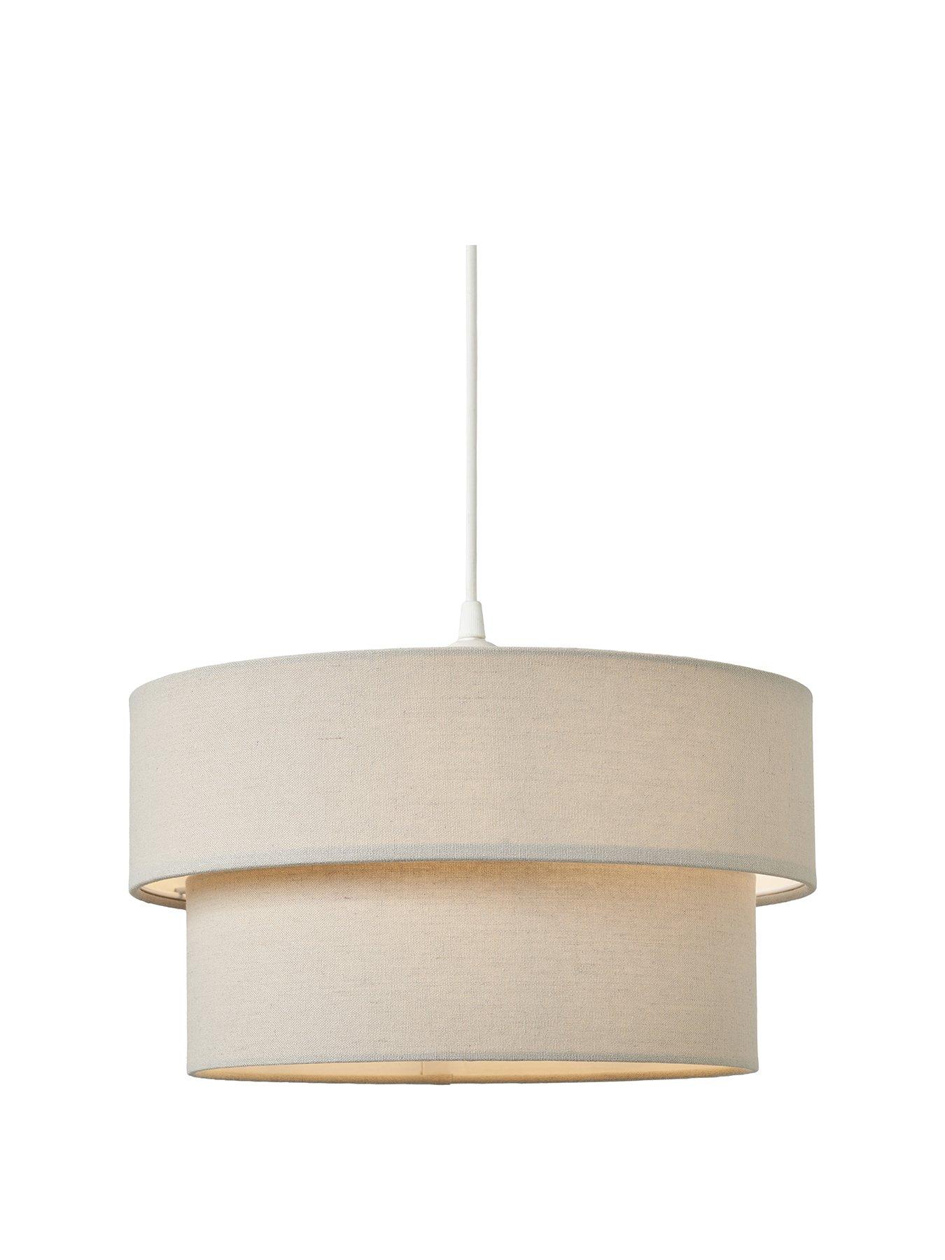 Image 2 of 7 of The Very Collection Tuscon Tiered Lightshade - Grey
