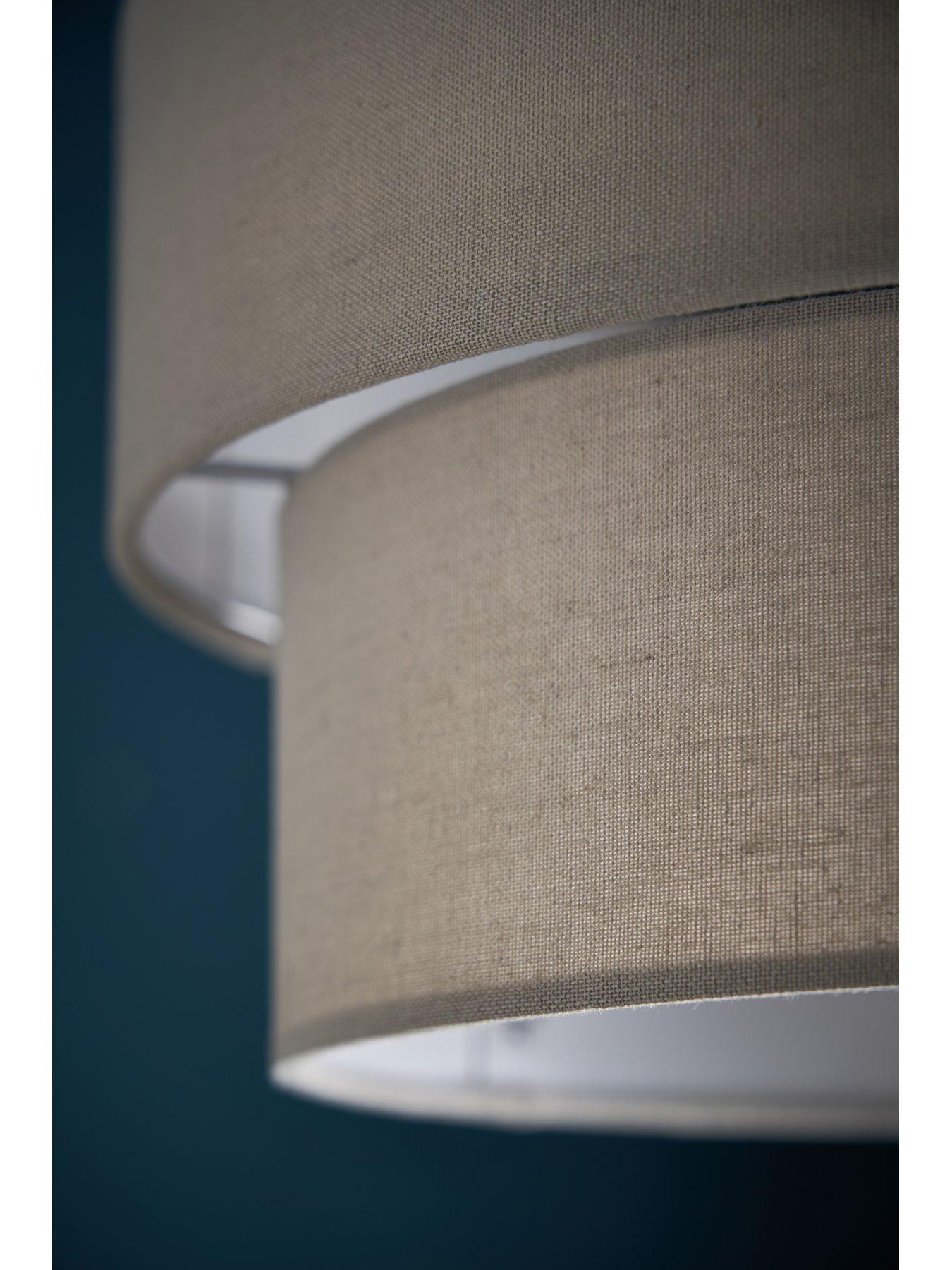 Image 3 of 7 of The Very Collection Tuscon Tiered Lightshade - Grey