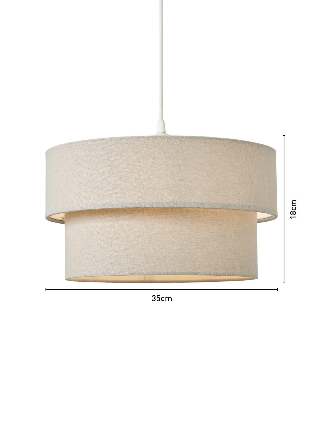 Image 7 of 7 of The Very Collection Tuscon Tiered Lightshade - Grey