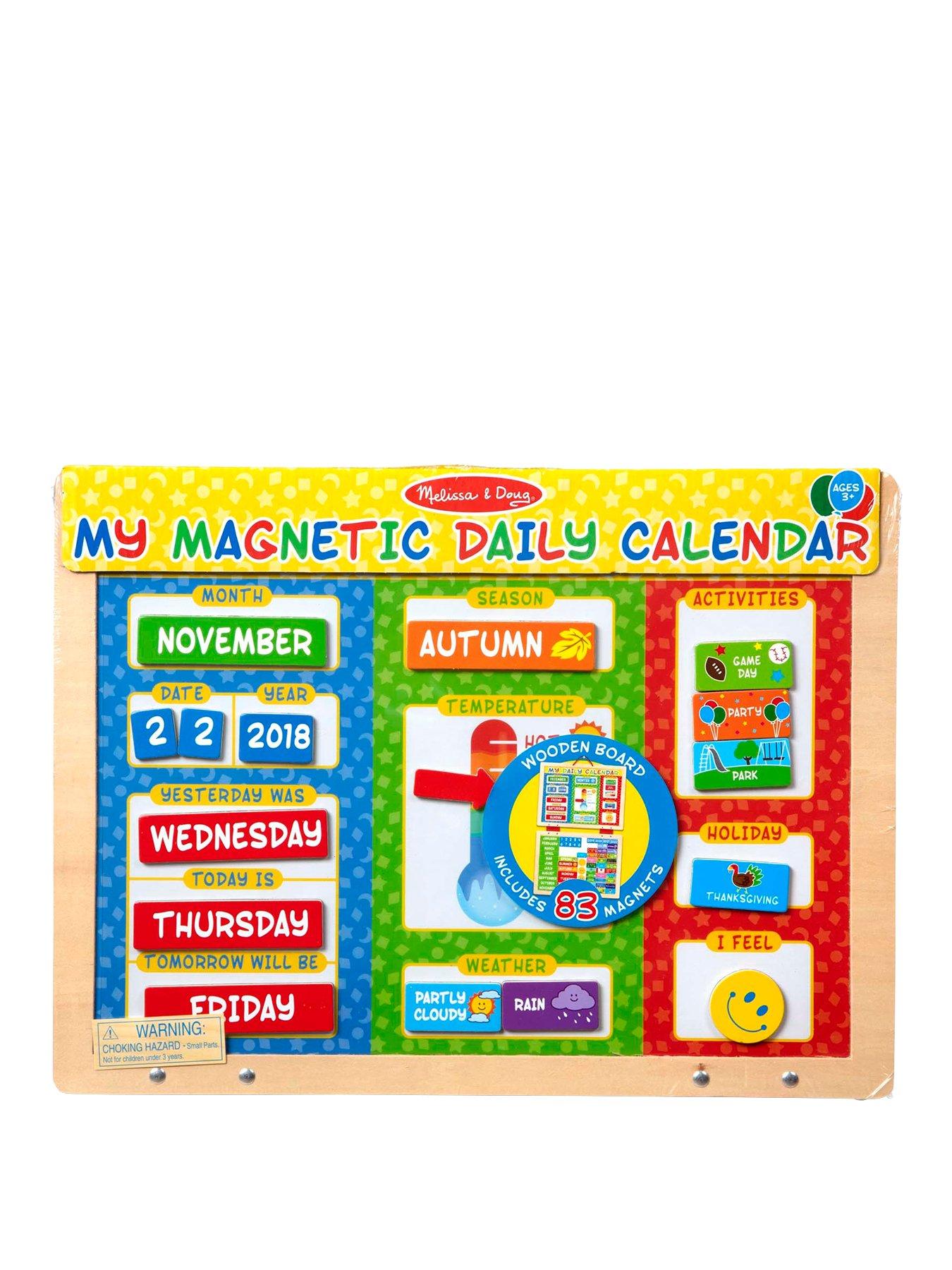 Melissa Doug My First Daily Magnetic Calendar littlewoods