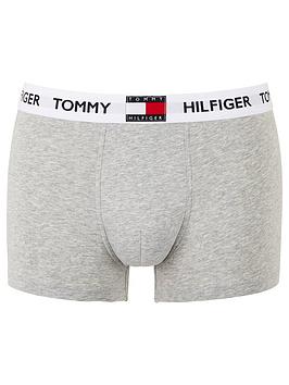 Tommy Hilfiger  Logo Waistband Trunks - Grey