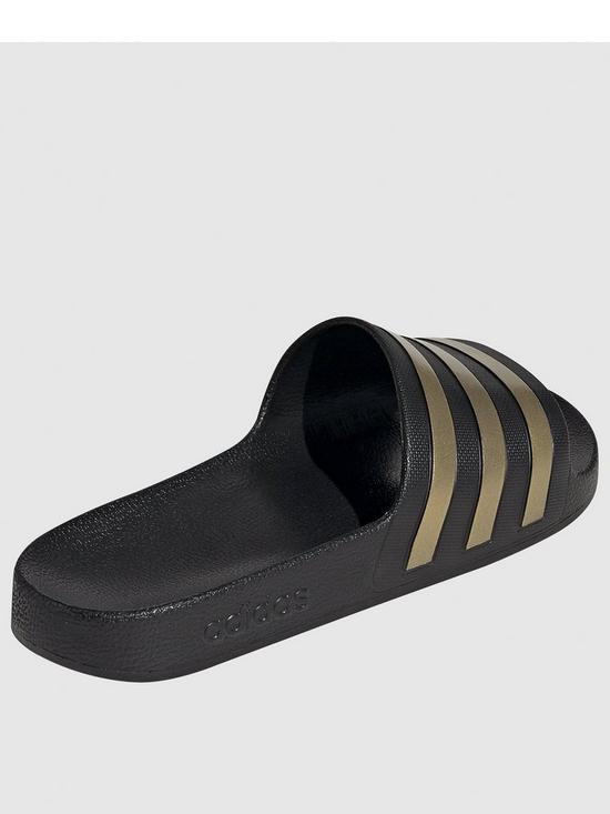 stillFront image of adidas-adilette-aqua-slides-blackgold