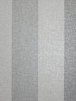 ARTHOUSE Arthouse Linen Stripe Grey Wallpaper Picture