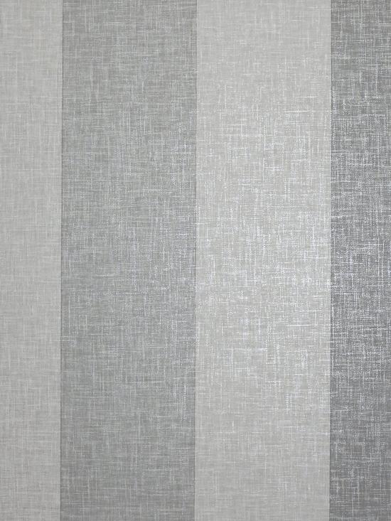 front image of arthouse-linen-stripe-grey-wallpaper