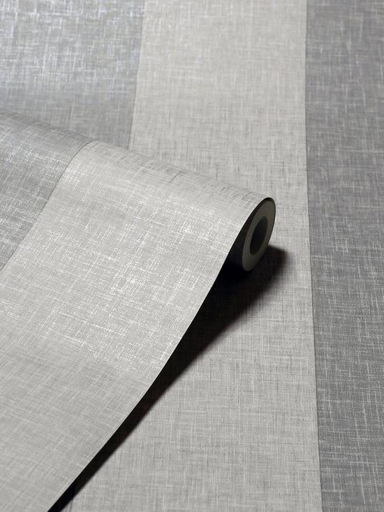 stillFront image of arthouse-linen-stripe-grey-wallpaper