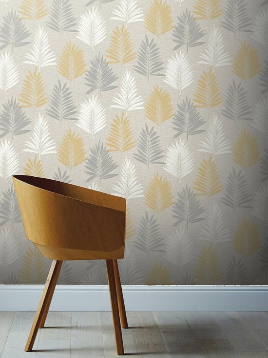 front image of arthouse-linen-palm-wallpaper