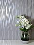  image of arthouse-grey-metallic-wave-wallpaper