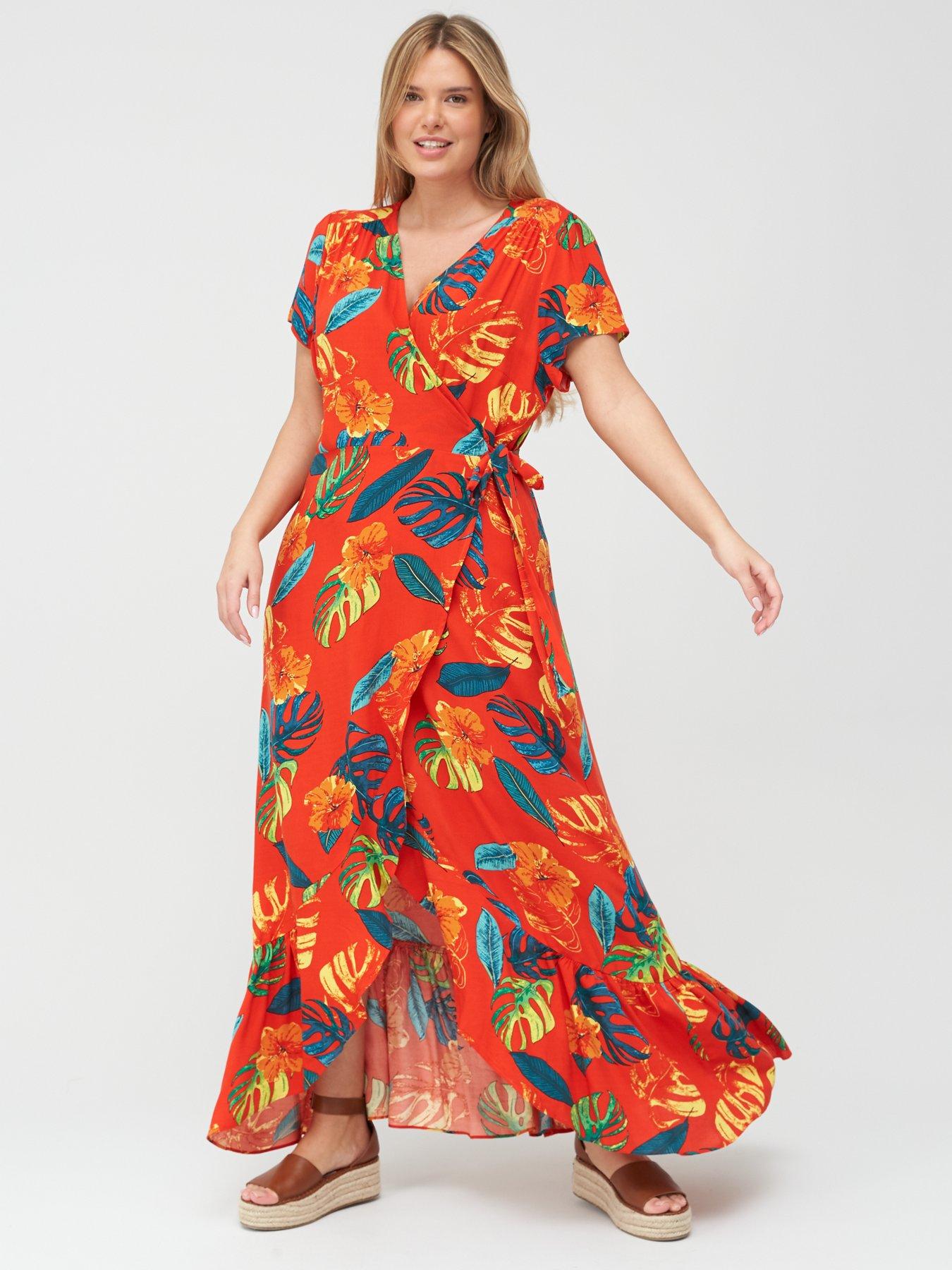 viscose wrap dress