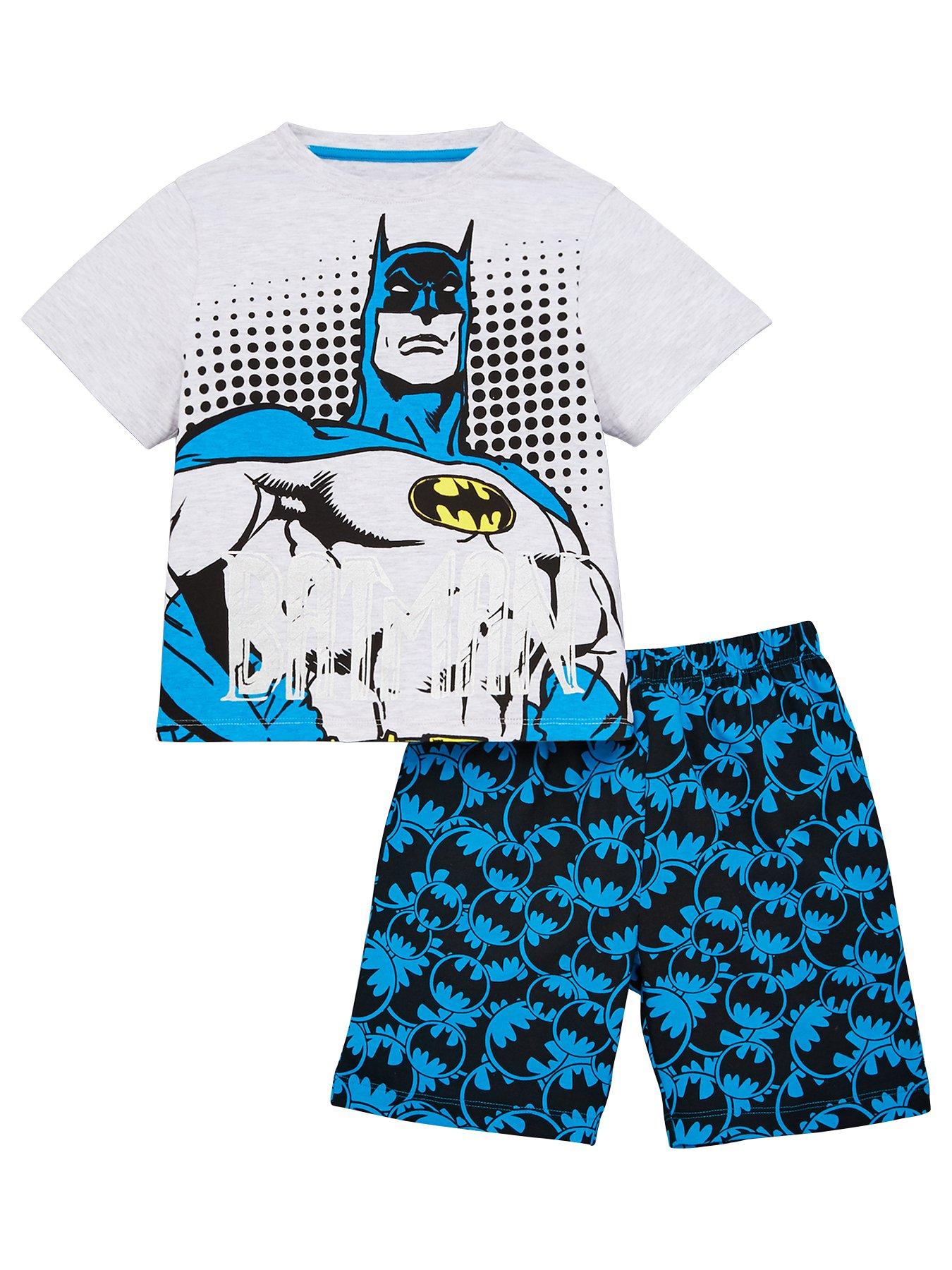 Batman Infant and Toddler Boys Gray Snug Fit Cotton Pajamas Superhero PJ Set