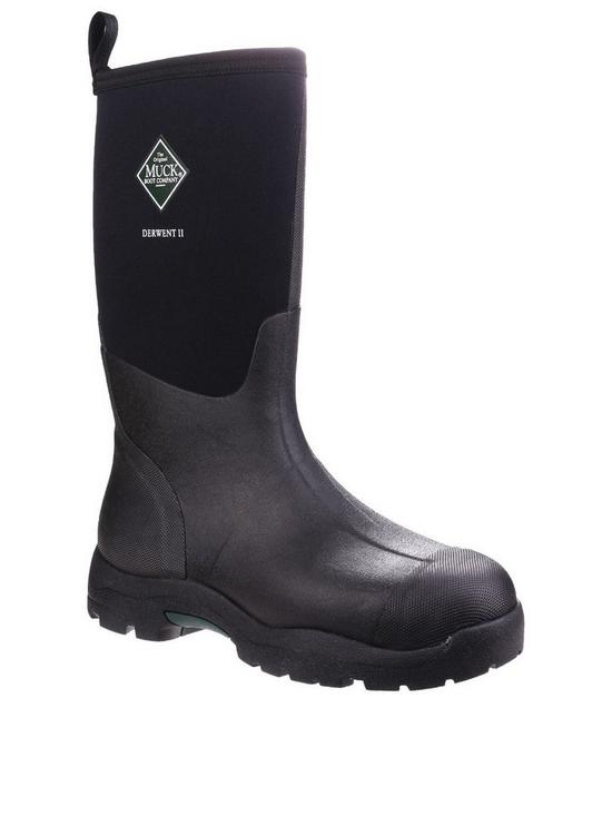 front image of muck-boots-derwent-ii-welly-black