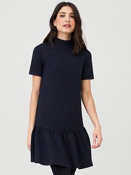 V by Very V By Very Textured Smock Dress - Navy Picture