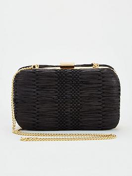 V by Very V By Very Kit Woven Boxclutch - Black Picture