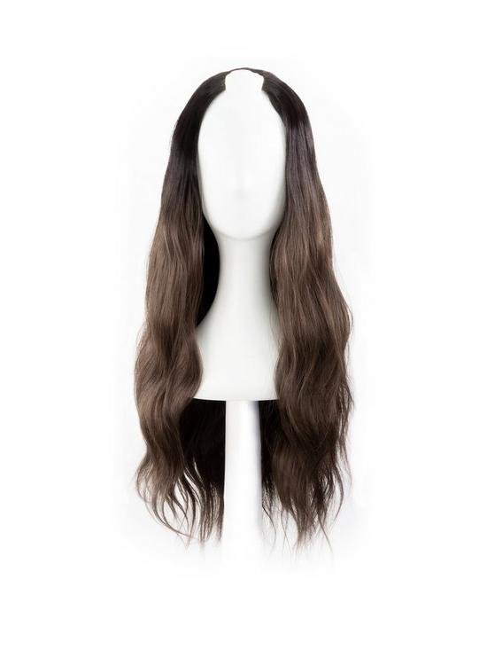 front image of easilocks-lace-u-part-hair-extensions