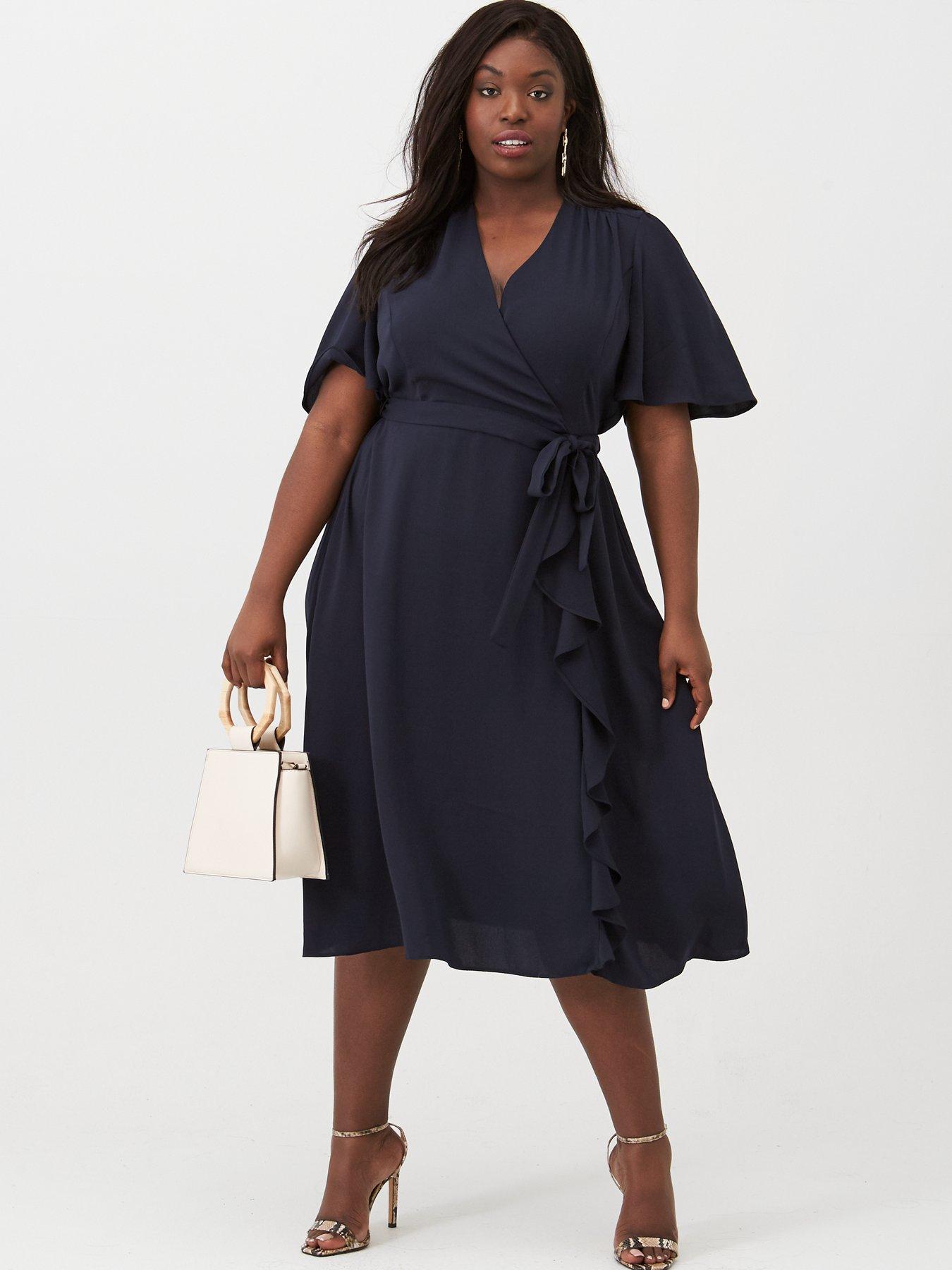 curve navy dress