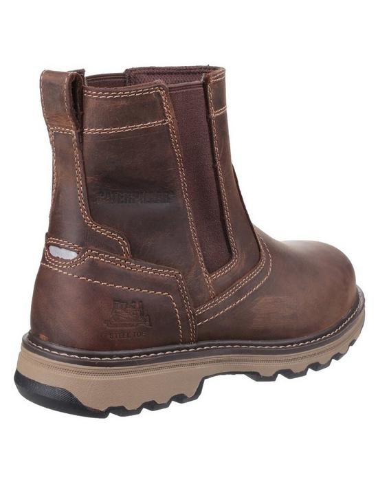 stillFront image of cat-pelton-pull-on-boots-brown