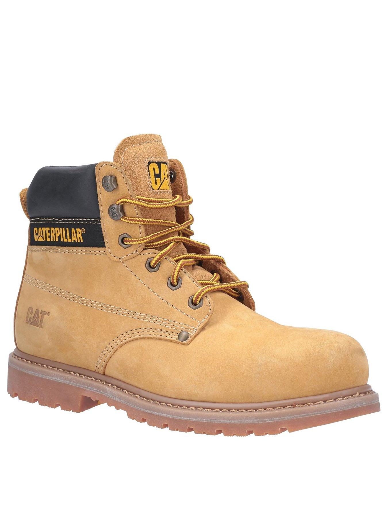 Details about   Men's  Work Boots with Steel Toe Boost Mount Lace-up Safety Shoe 