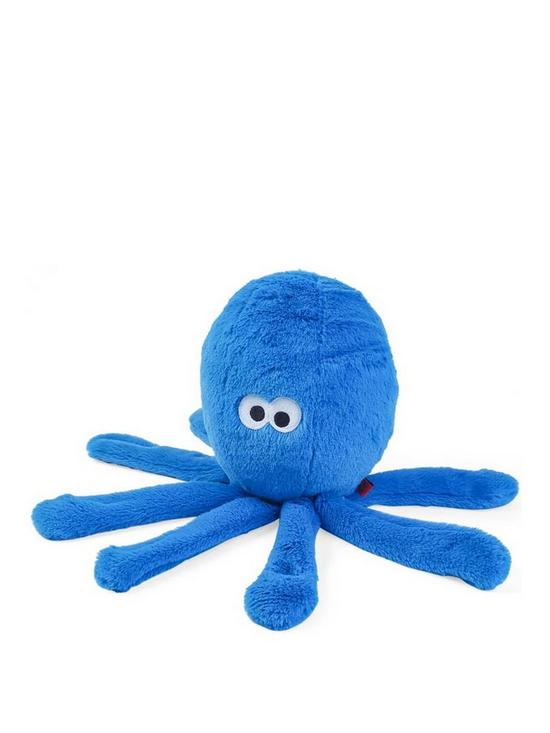 front image of zoon-large-octo-poochie-dog-toy