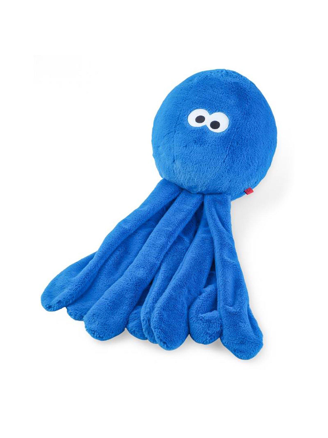 blue octopus dog toy