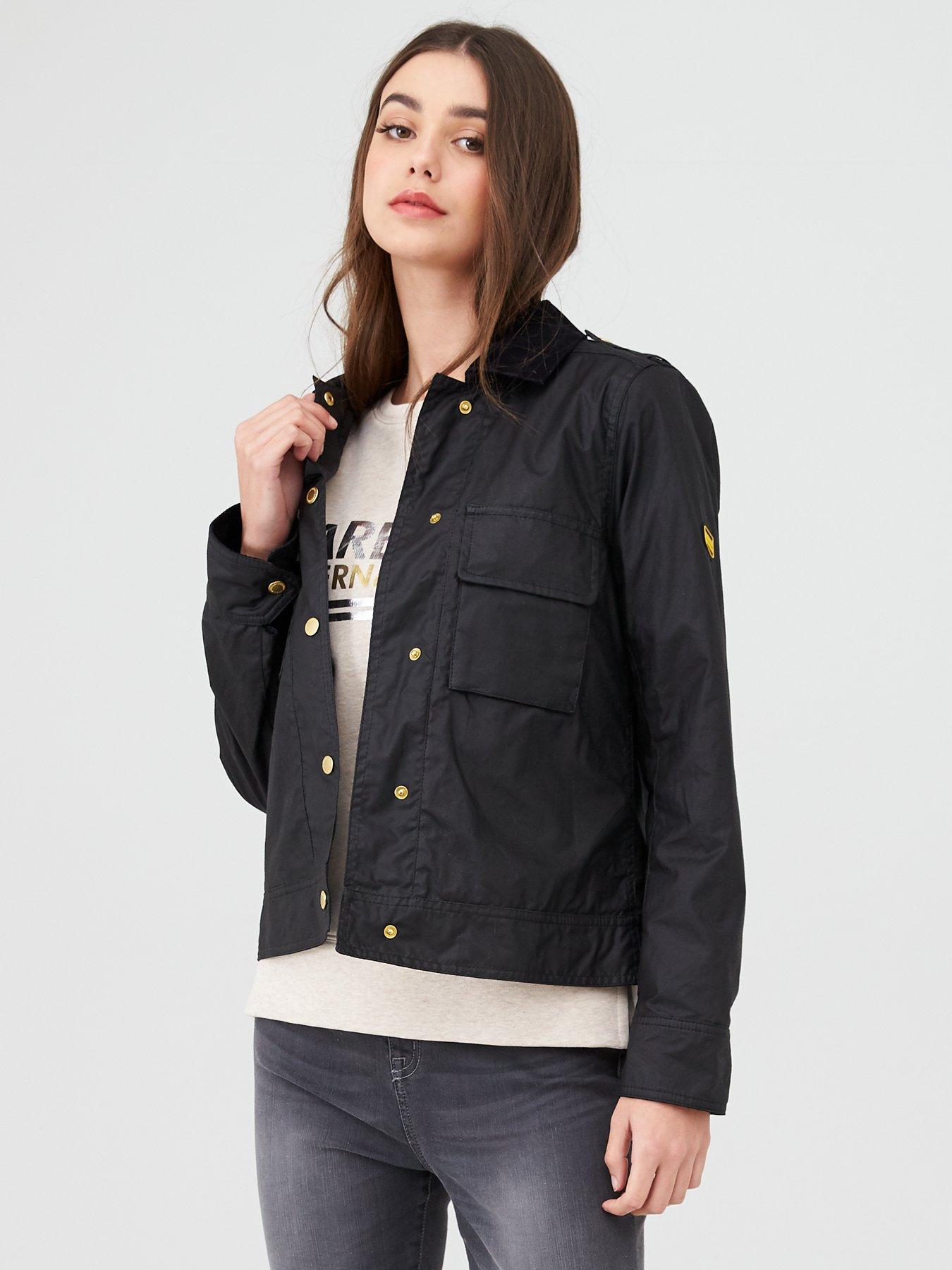 barbour short wax jacket