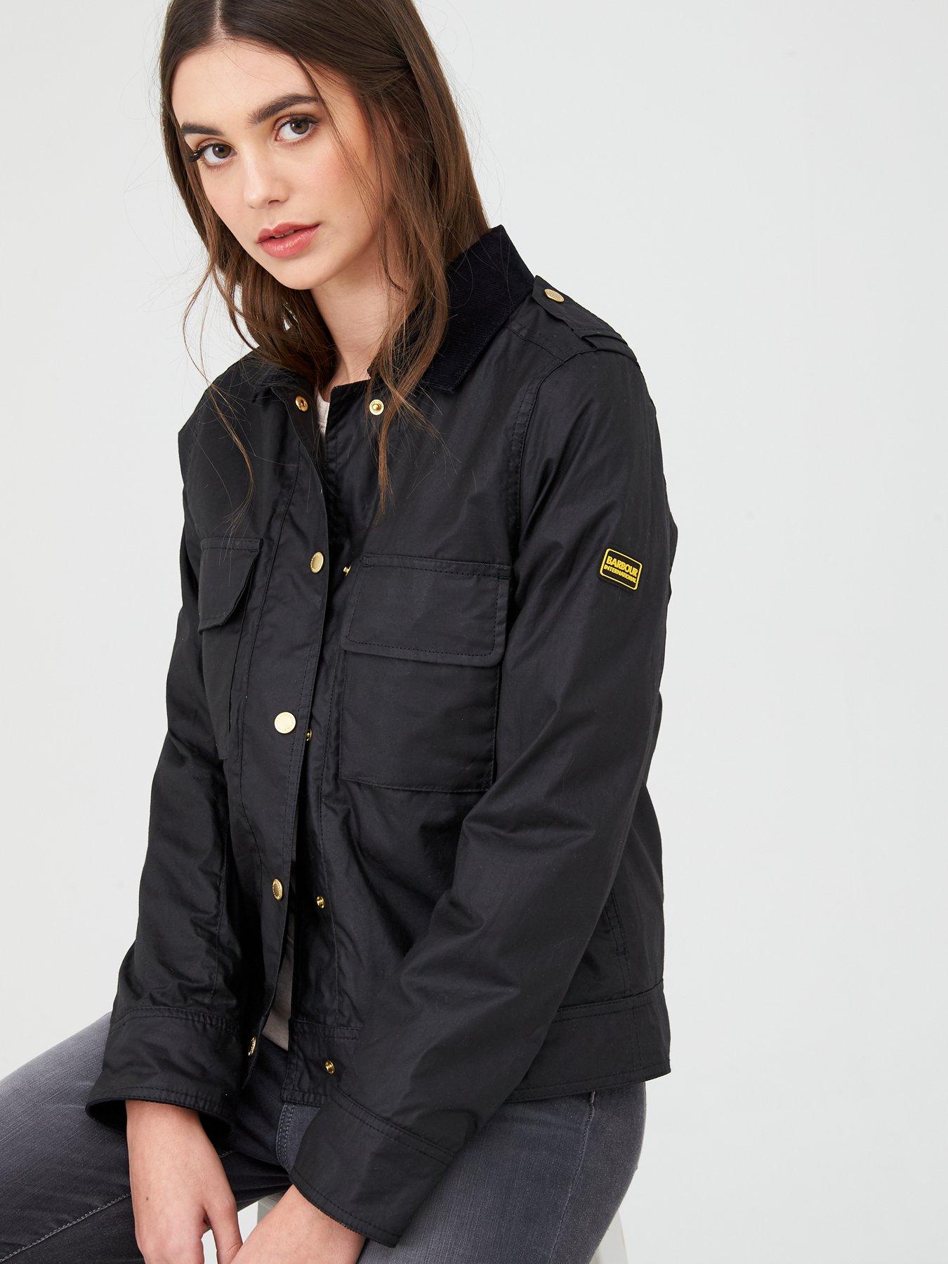 short barbour wax jacket