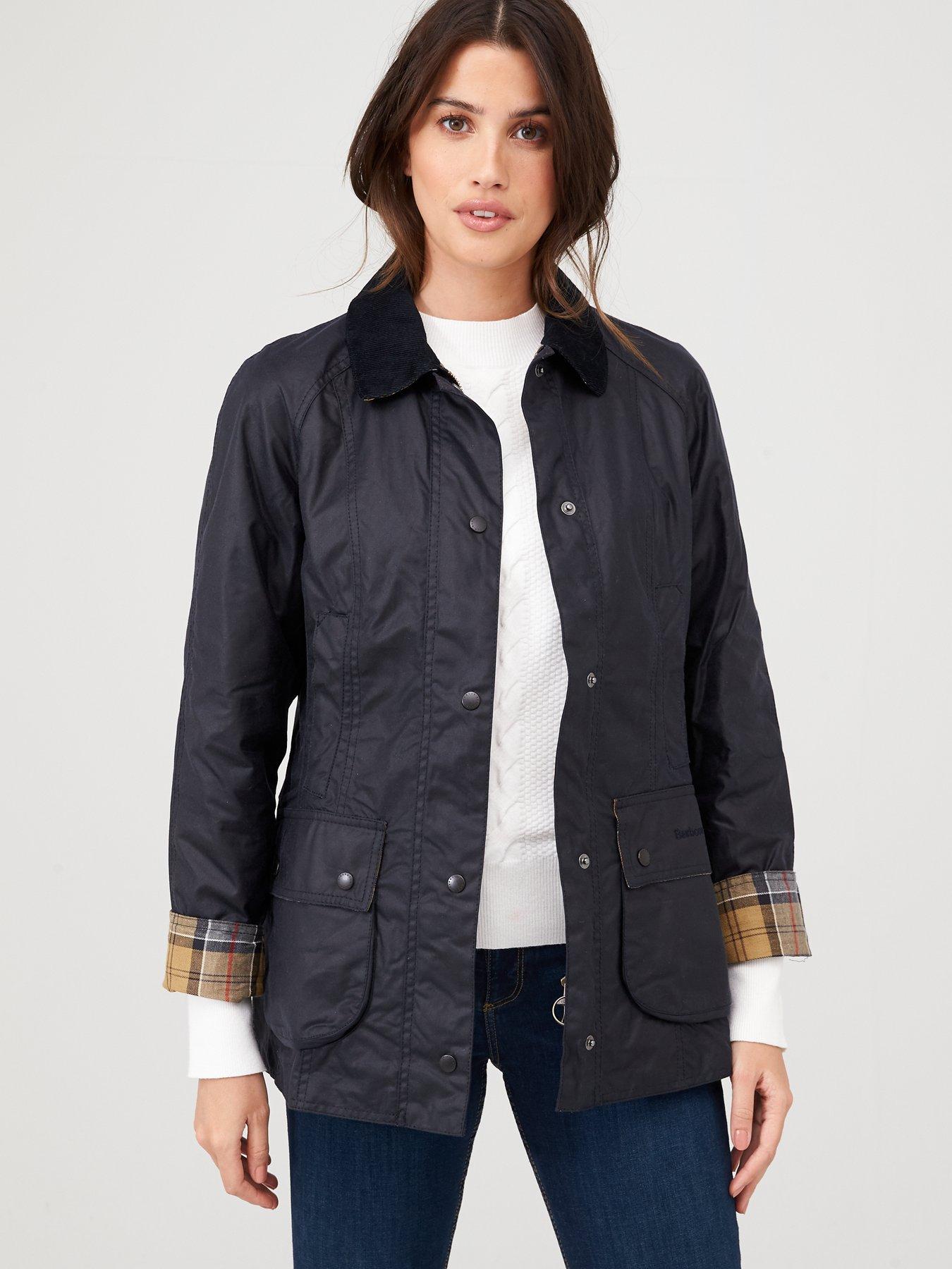 Barbour Beadnell Wax Jacket - Dark Navy