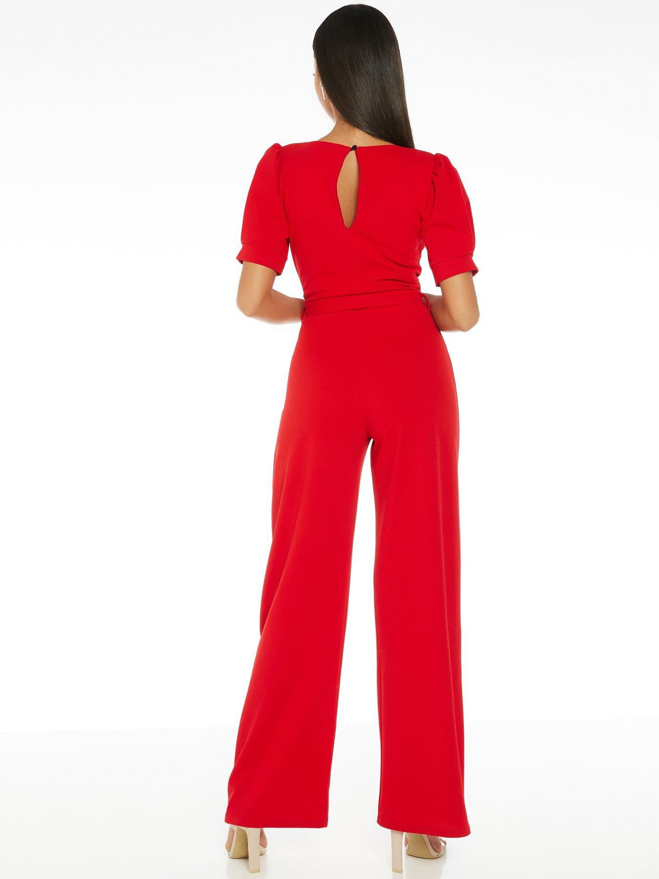 littlewoods red jumpsuit