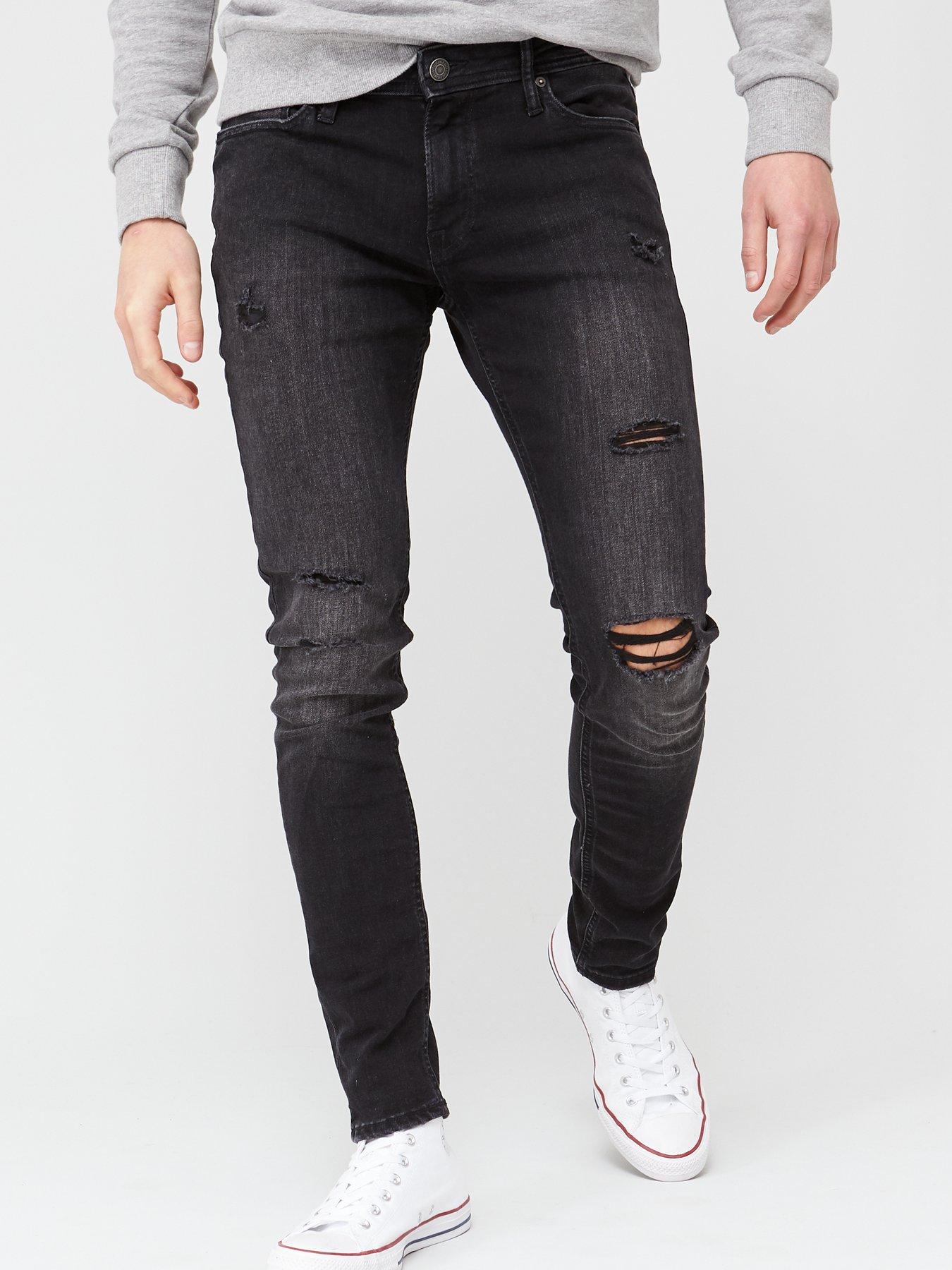 jack and jones liam skinny fit black