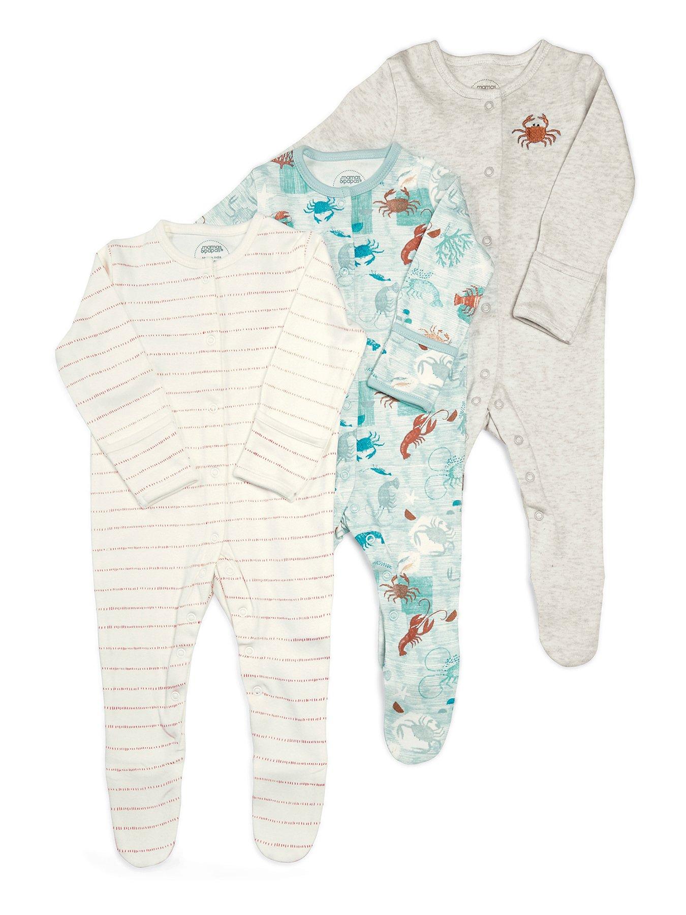 mamas and papas baby sleepsuits