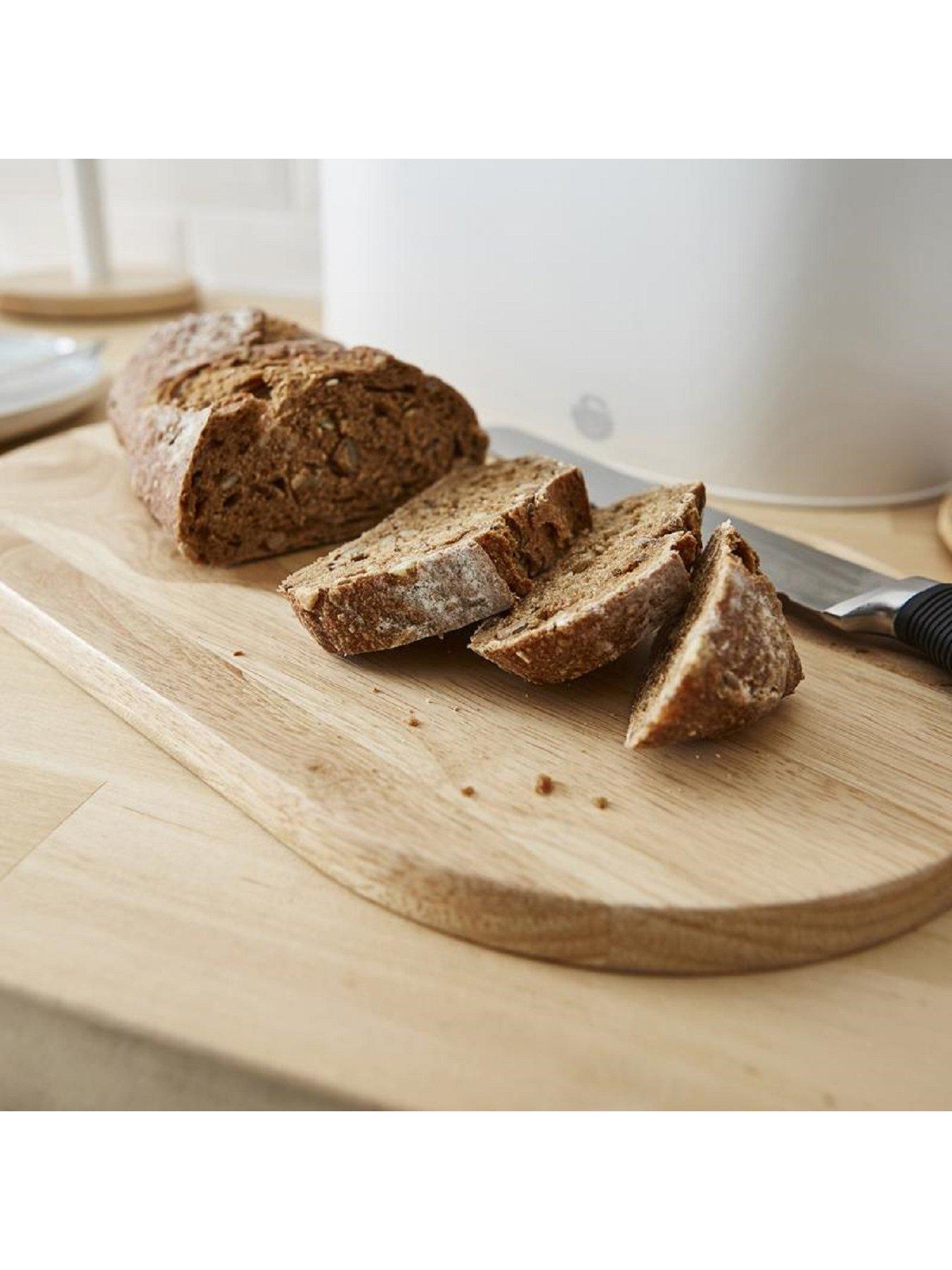 Swan Nordic Bread Bin with Wooden Lid
