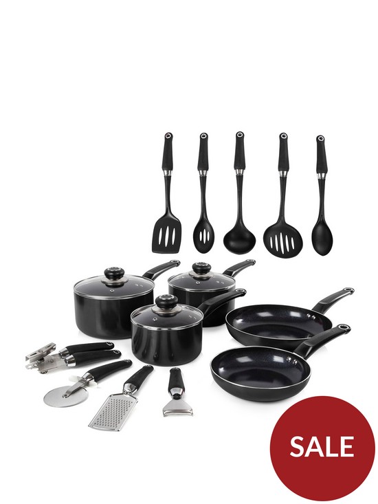 front image of morphy-richards-14-piece-cookware-set-innbspblack