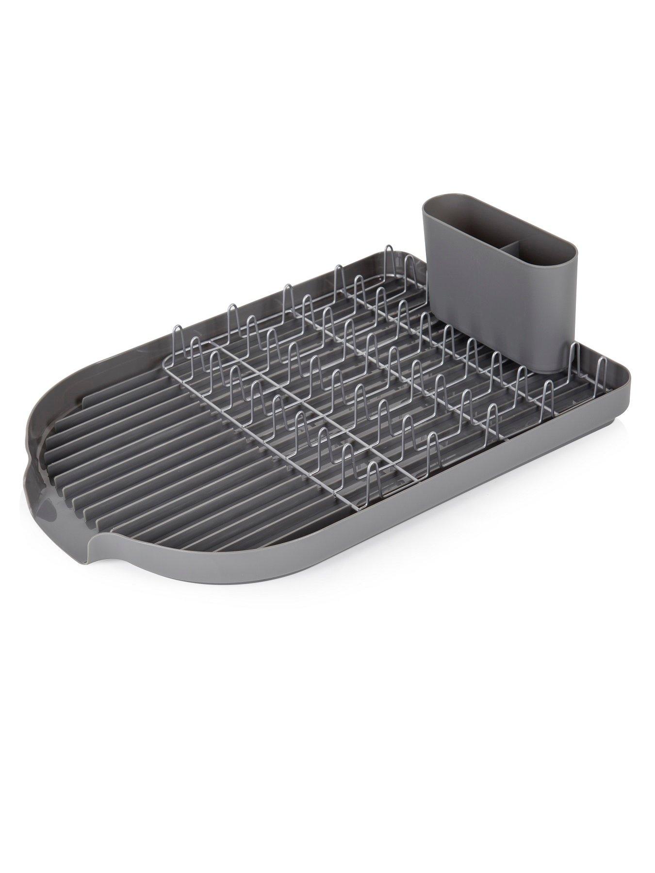  image of tower-compact-dish-rack-with-cutlery-holder