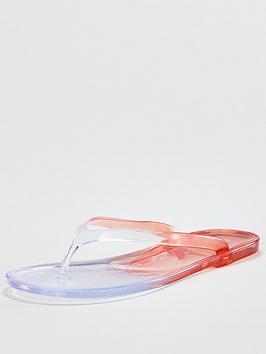 V by Very V By Very Happle Ombre Jelly Flip Flop - Orange Picture