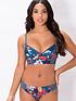  image of pour-moi-reef-longline-underwired-top-navy
