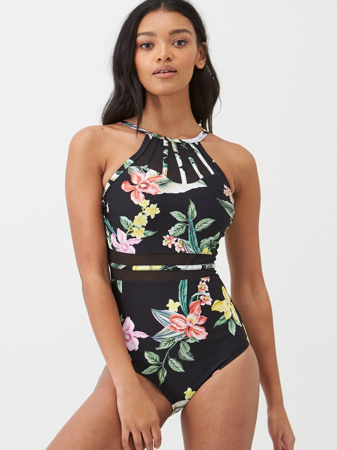 pour moi high neck swimsuit