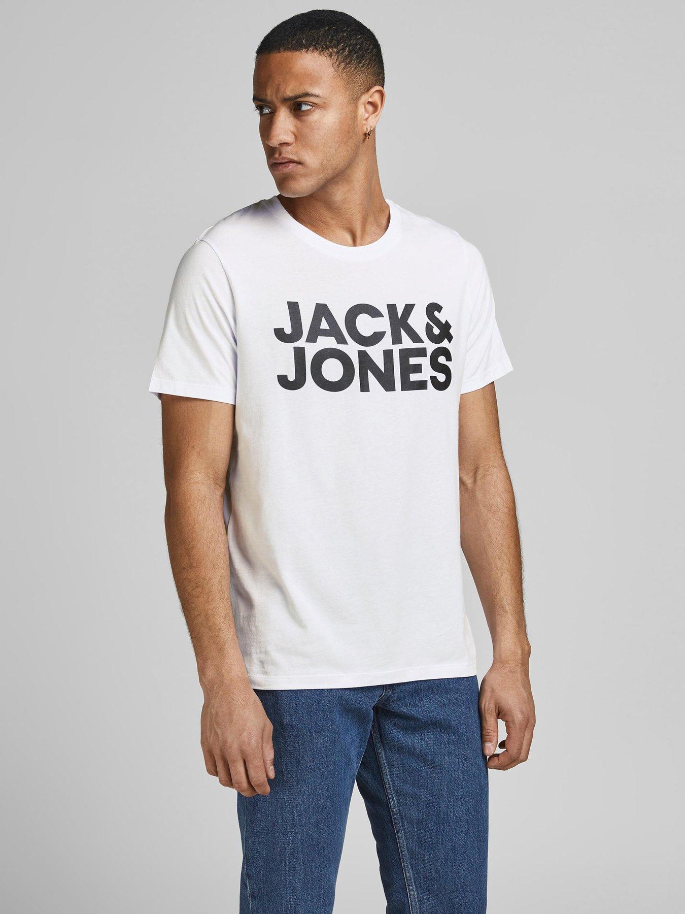 jack and jones white t shirt