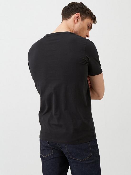 stillFront image of jack-jones-essentials-small-logo-t-shirt-black