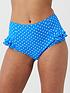  image of pour-moi-hot-spots-high-waisted-control-briefs-blue