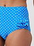  image of pour-moi-hot-spots-high-waisted-control-briefs-blue